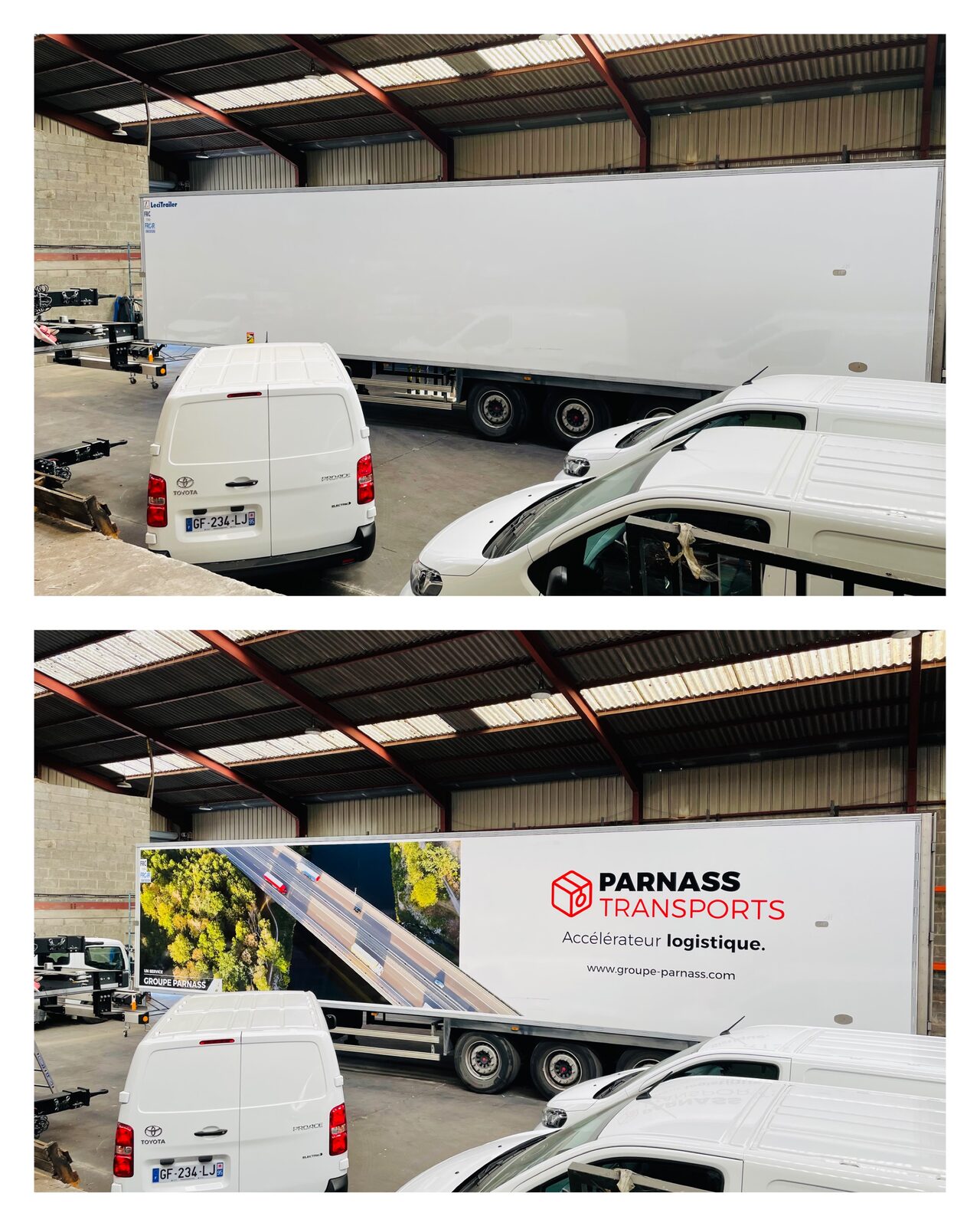 Covering de semi-remorque Parnass Transports